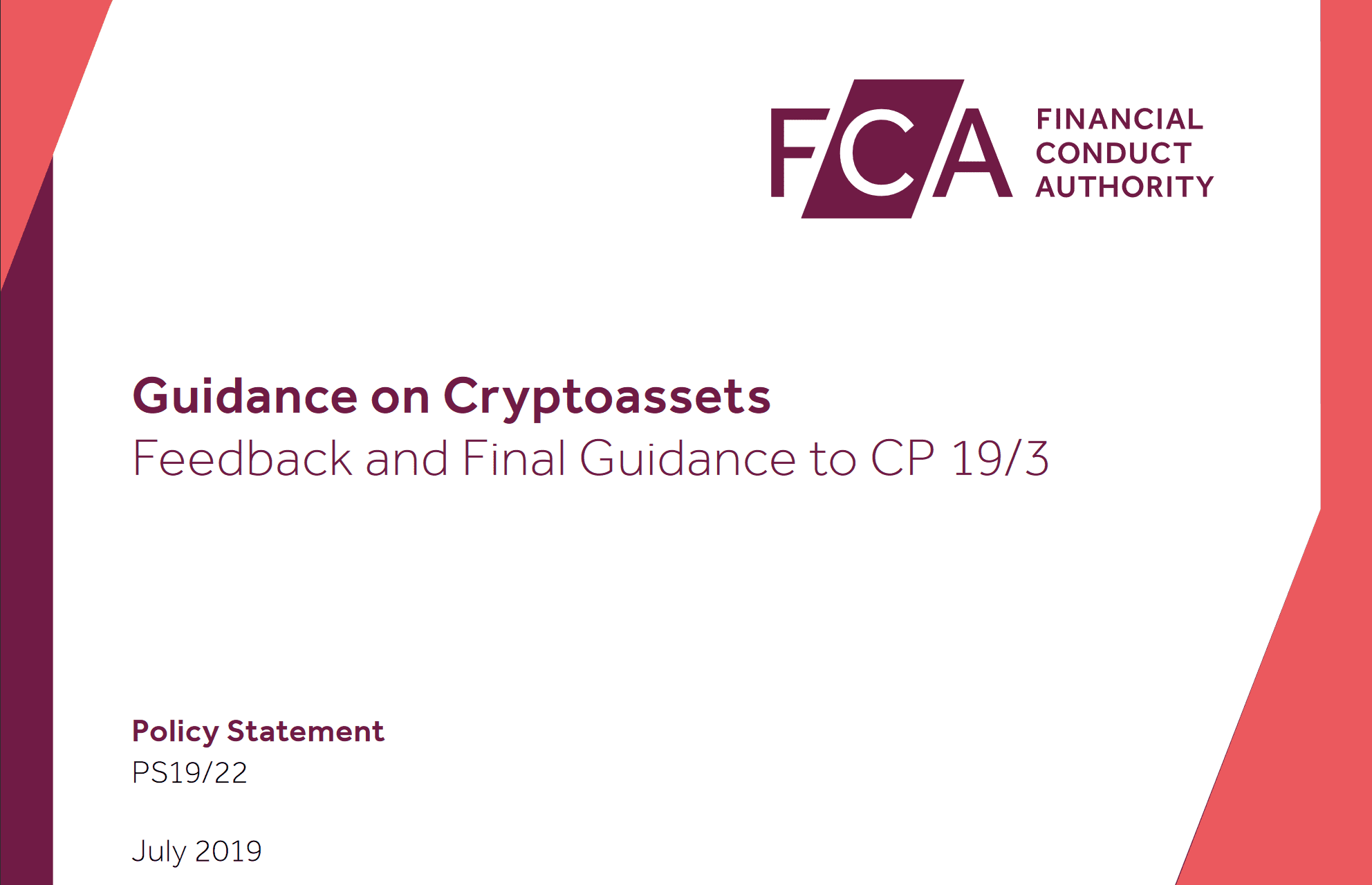 FCA Crypto Guidance