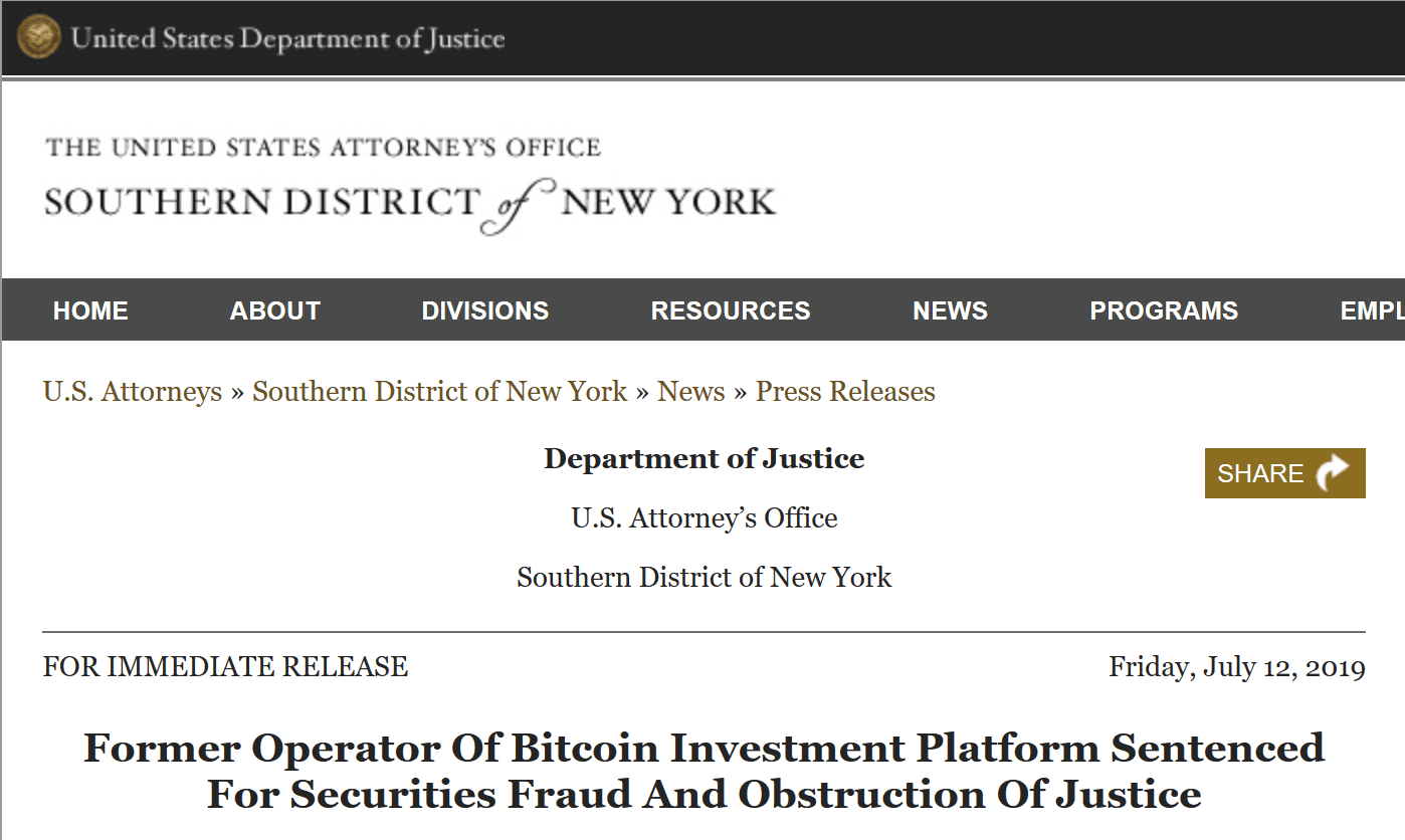 Jon Montrell of BitFunder and WeExchange sentenced to prison