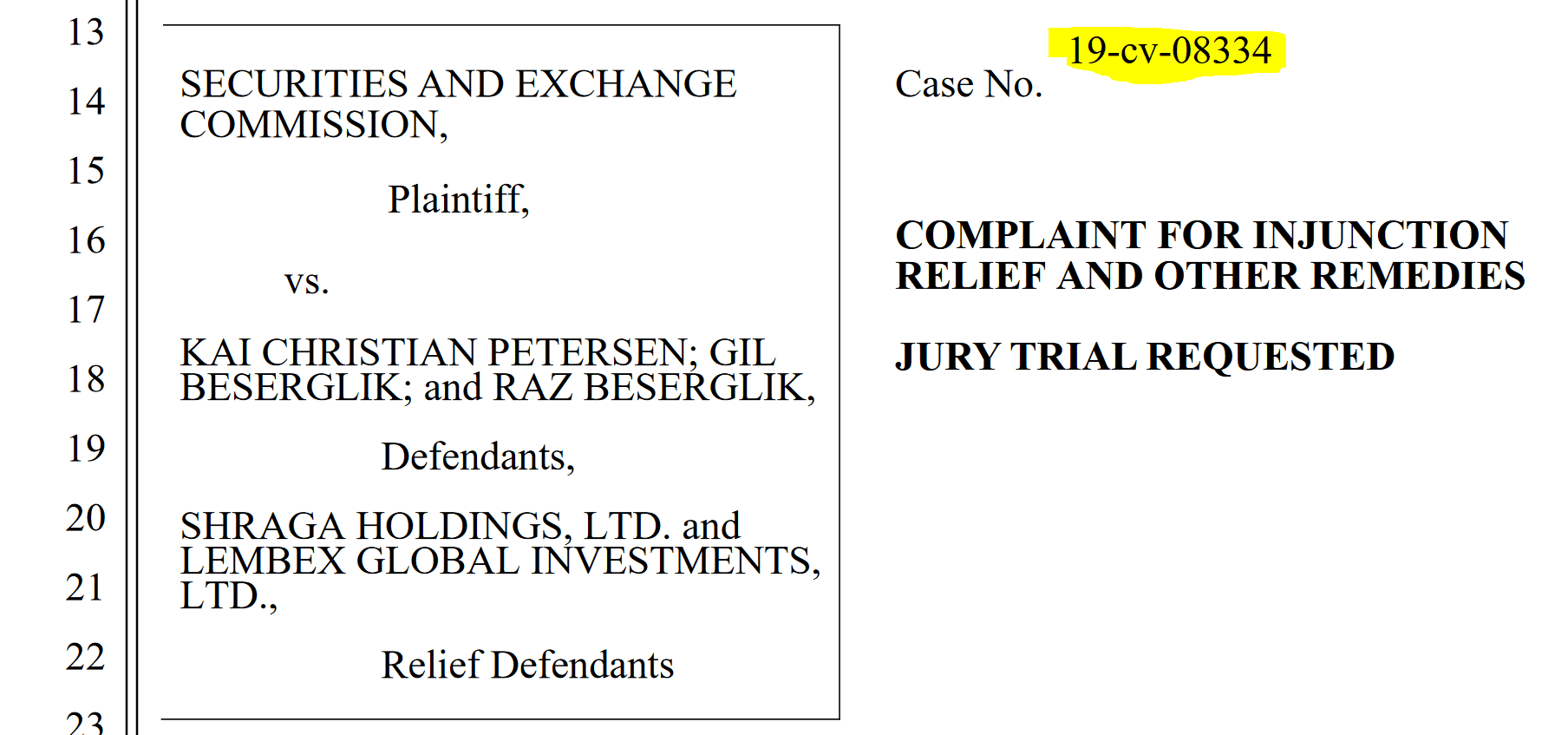 SEC charges GMM binary opitions schemes