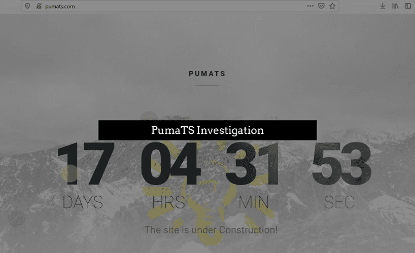 PumaTS website vanished while FinTelegram investigates