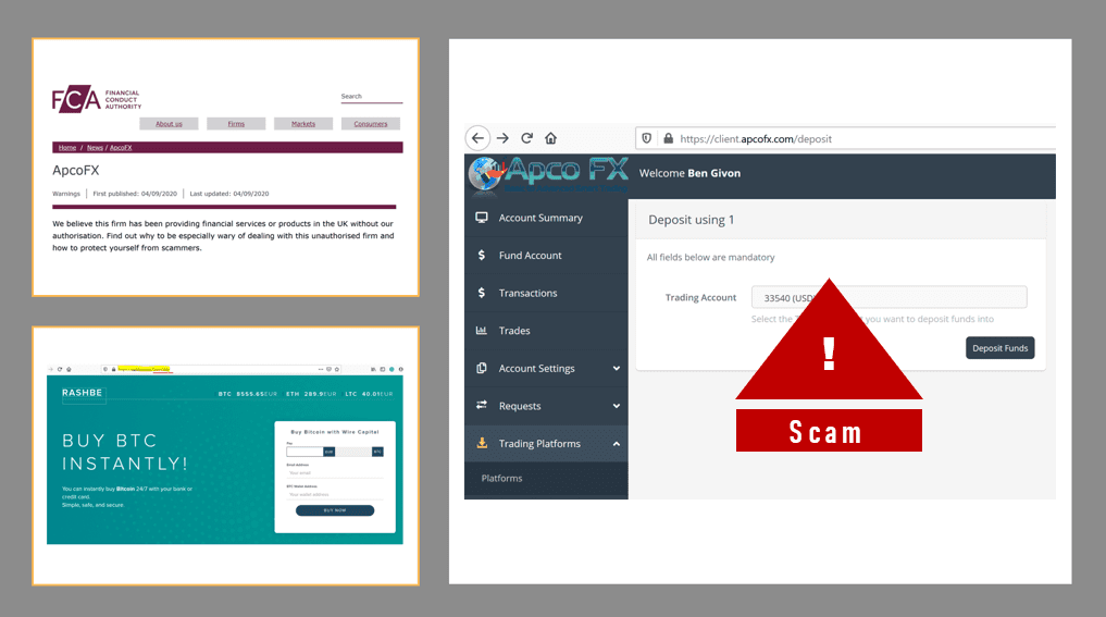 FCA warns against ApcoFX broker scam