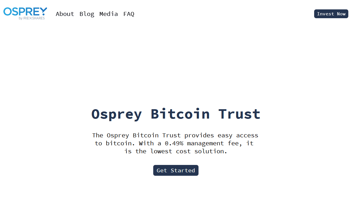 Osprey Bitcoin Trust