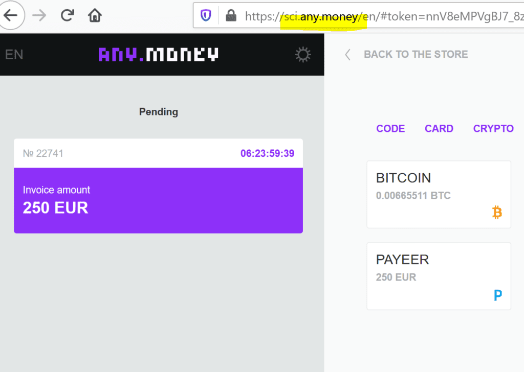 Payeer connected to GFXRoyal broker scam via any.money gateway