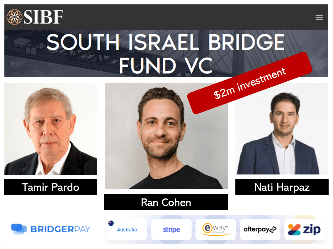 BridgerPay in discussions with South Israel Bridge Fund of Tamir Pardo