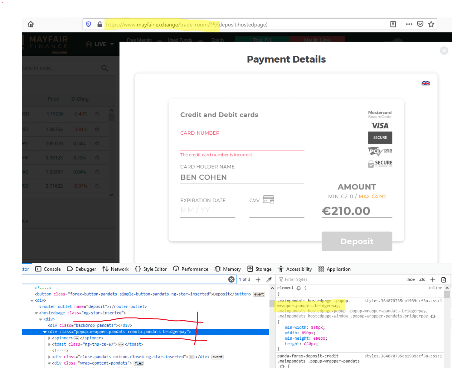 FCA warning against Mayfair Exchange broker scam with BridgerPay and PandaTS