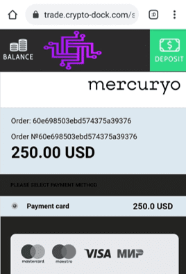 Estonian crypto payment processor mercuryo facilitates cryptodock scam