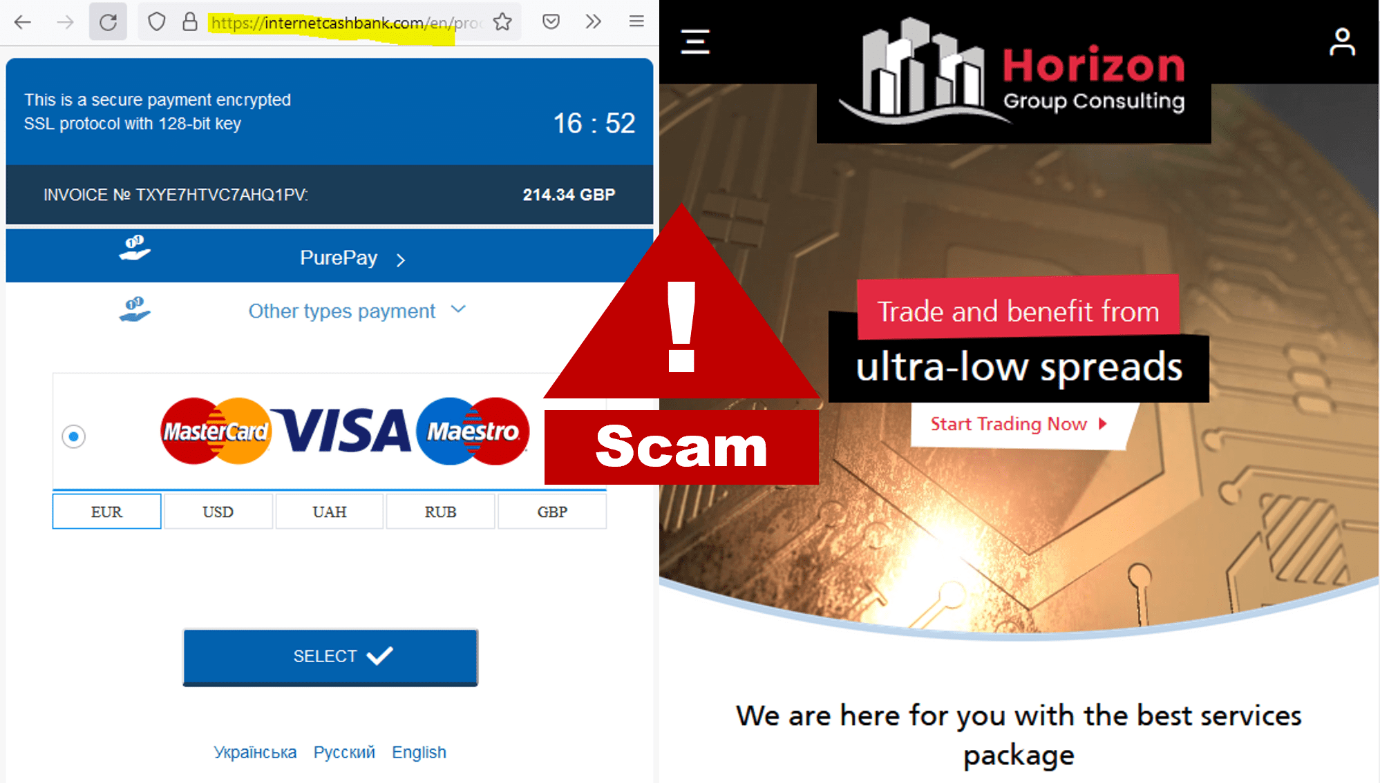 investor warning Horizon Group broker scam