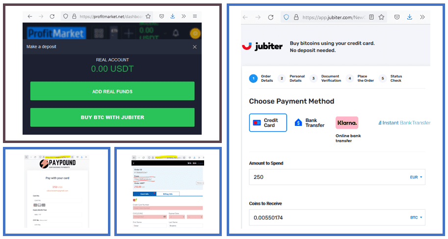 investor warning against ProfitMarket scam facilitated by Jubiter and PayPound