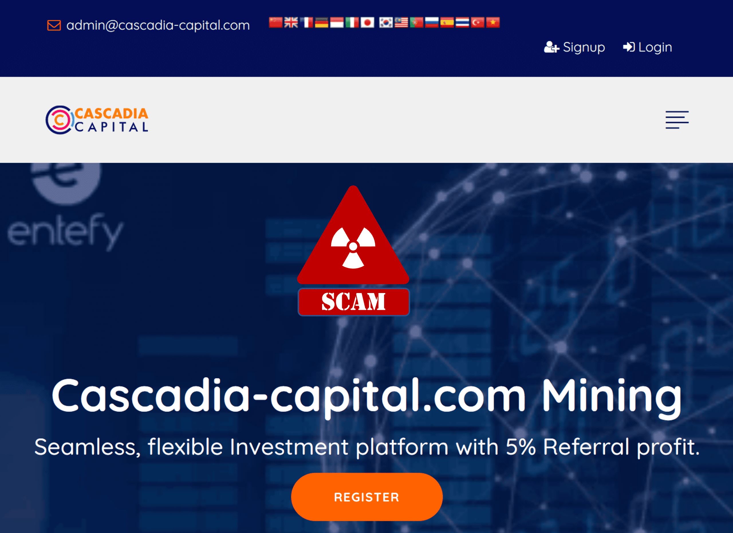 warning against cascadia capital crypto investment scam