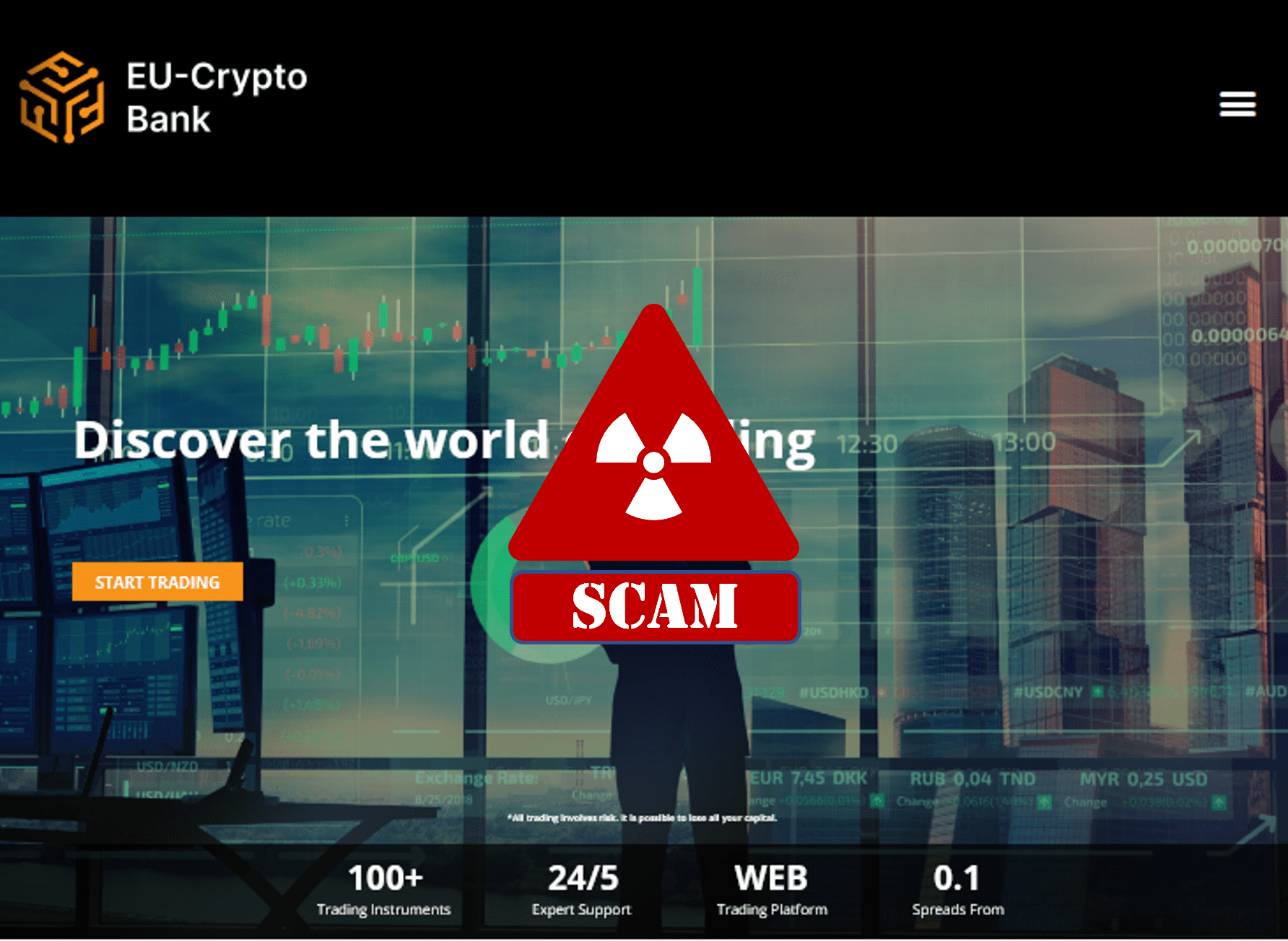 investor warning EU Crypto Bank broker scam