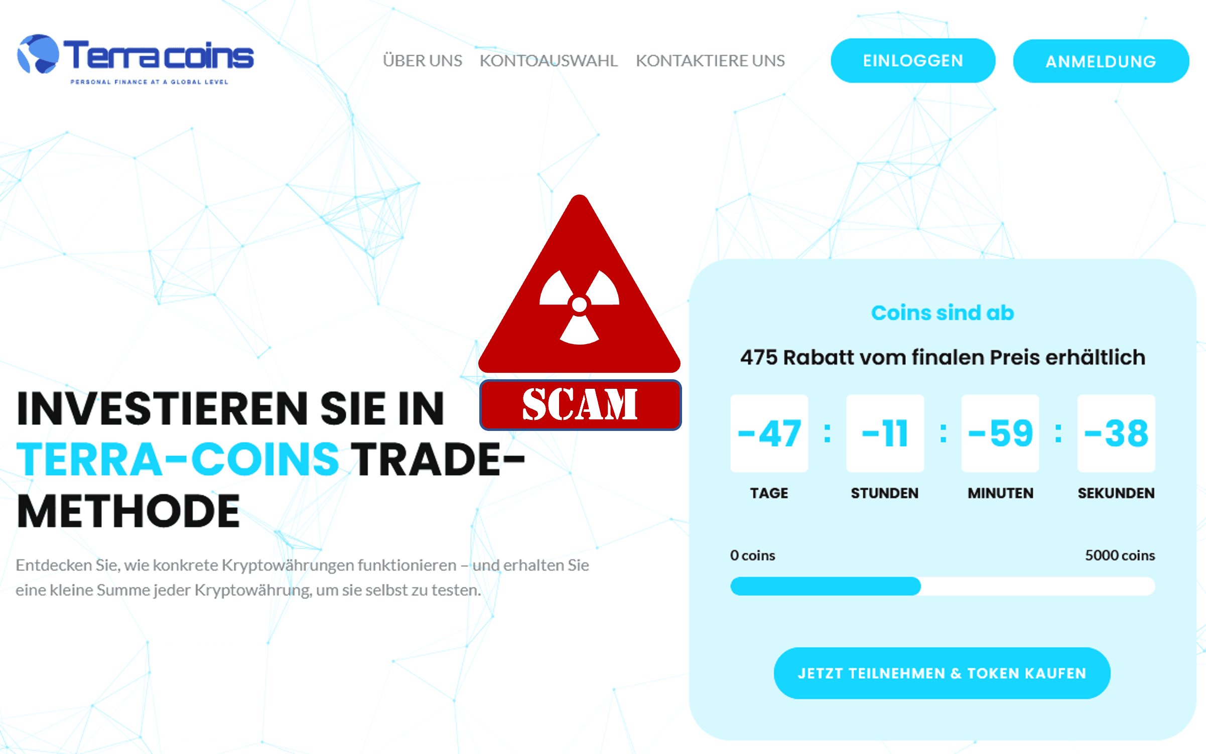 investor warning against Terracoins