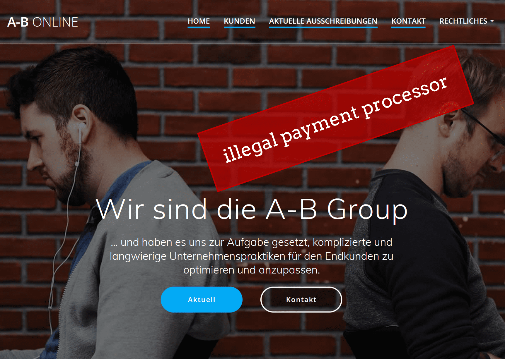 BaFin warns against illegal payment processor A-B Group