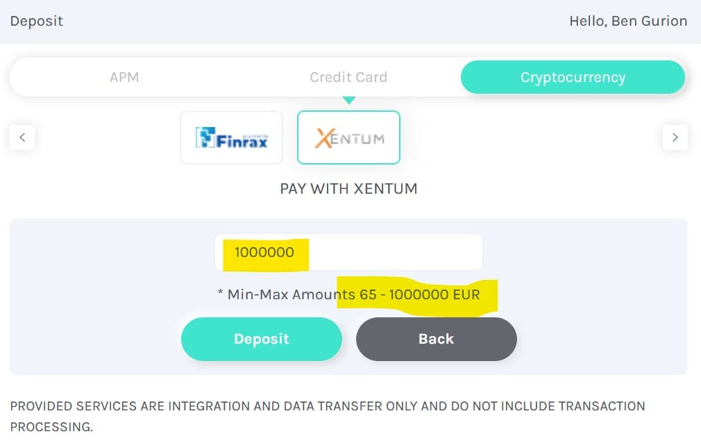 LegacyFX facilitated by Xentum taking 1 million pre-KYC