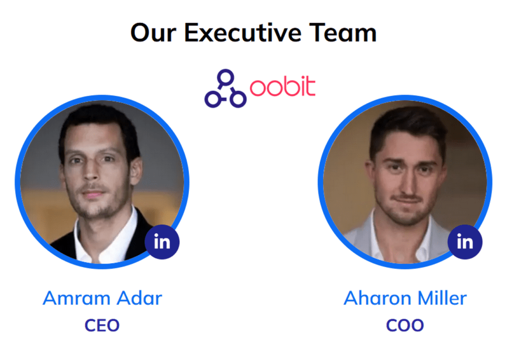 Oobit founders Amram Adar and Aharon Miller