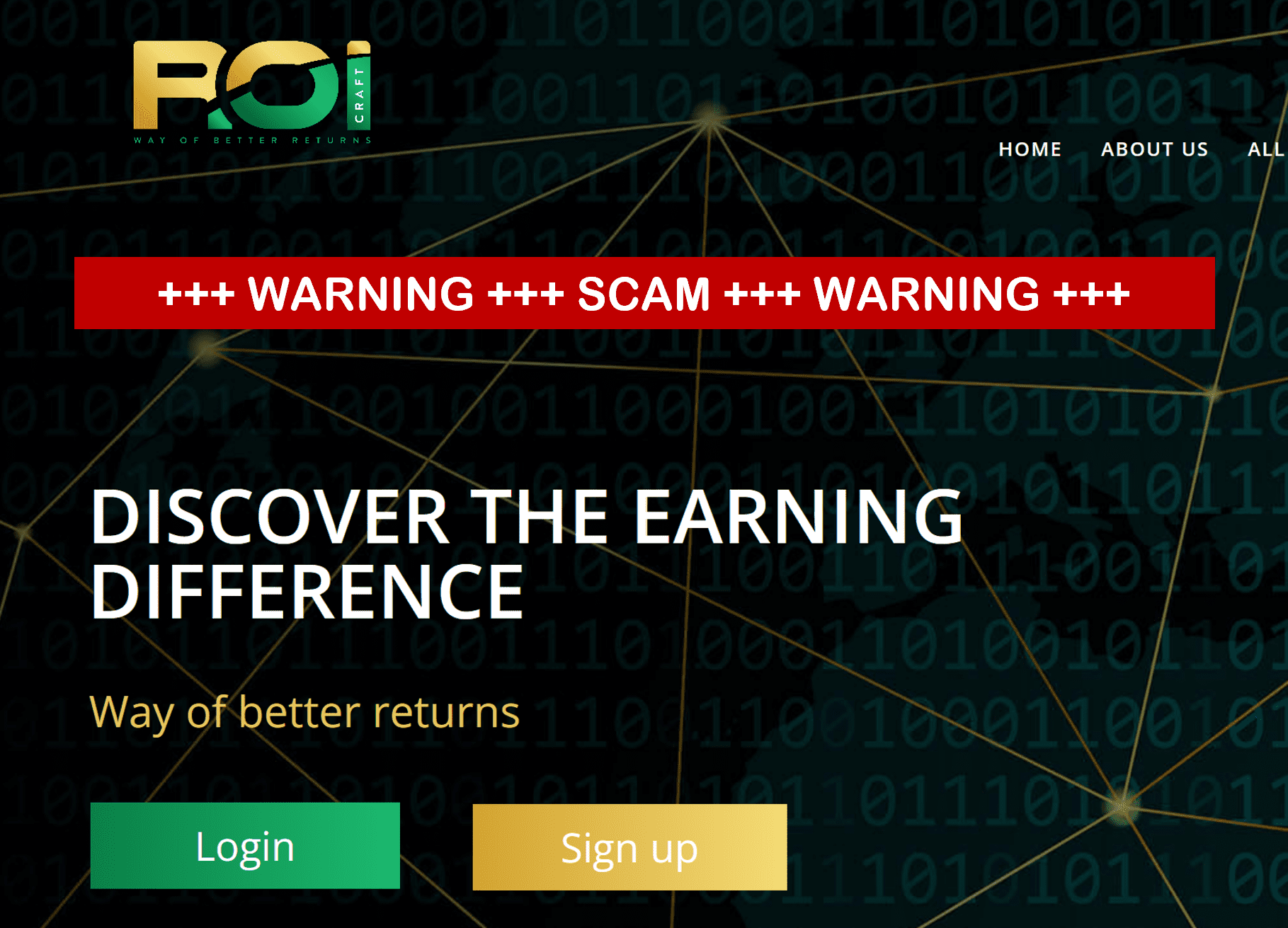 Investor warning against ROICRAFT broker scam