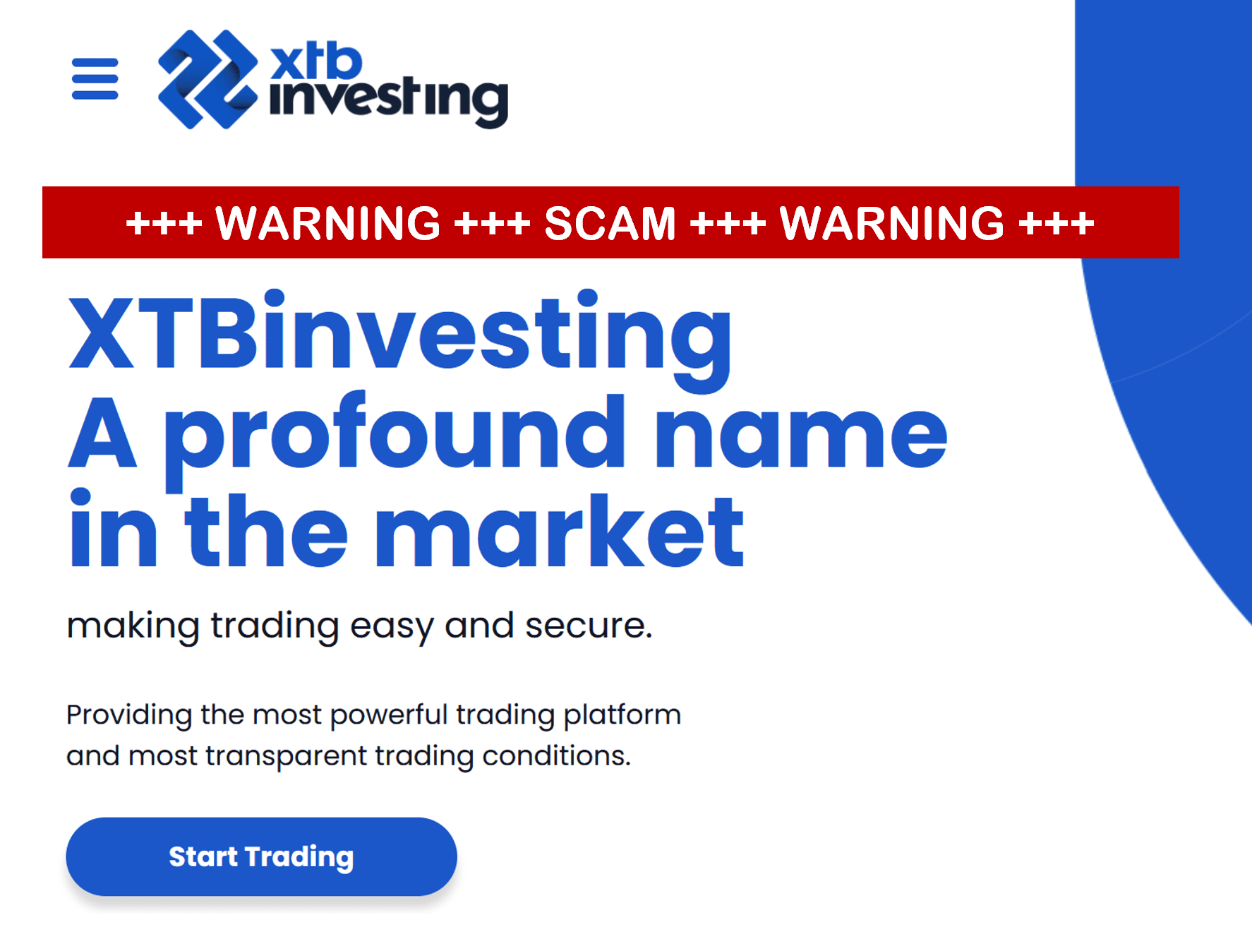 investor warning against xtbinvesting