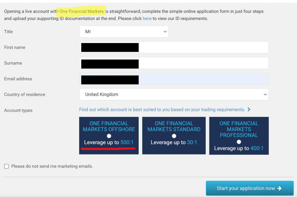 One Financial Markets offers offshore onboarding to UK and EU residents