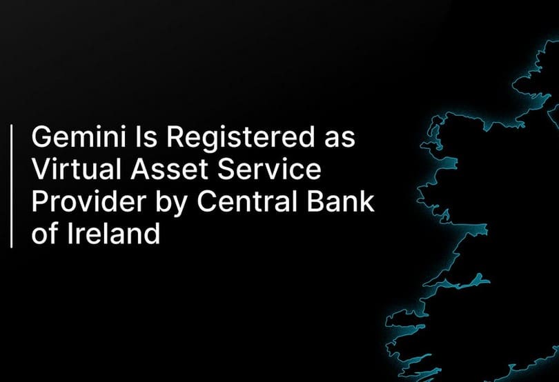 Gemini registered as crypto service provider in Ireland