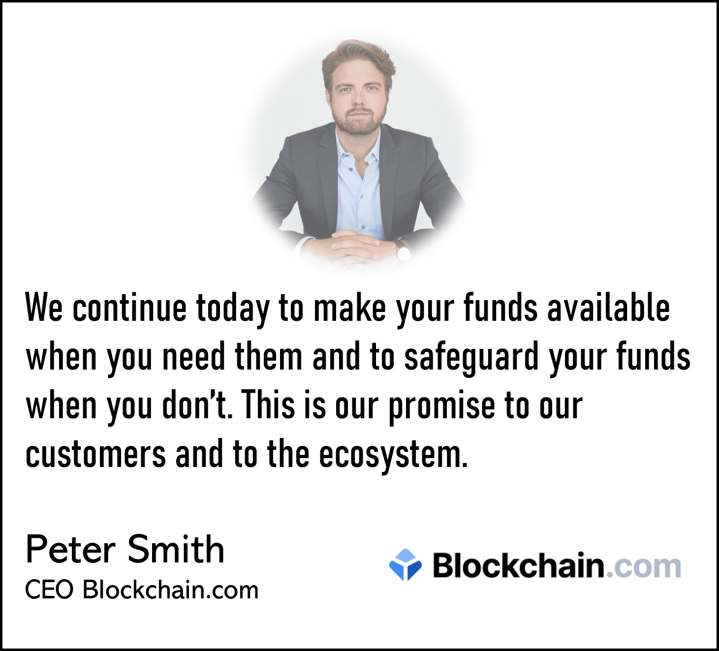 Blockchain.com CEO Peter Smith and his misleading statements