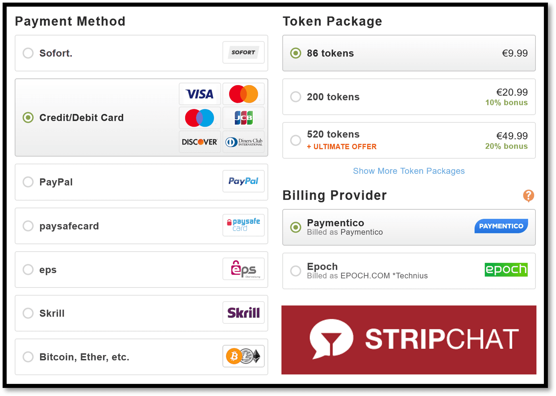 Porn token payment processor Paymentico and Rocketgate