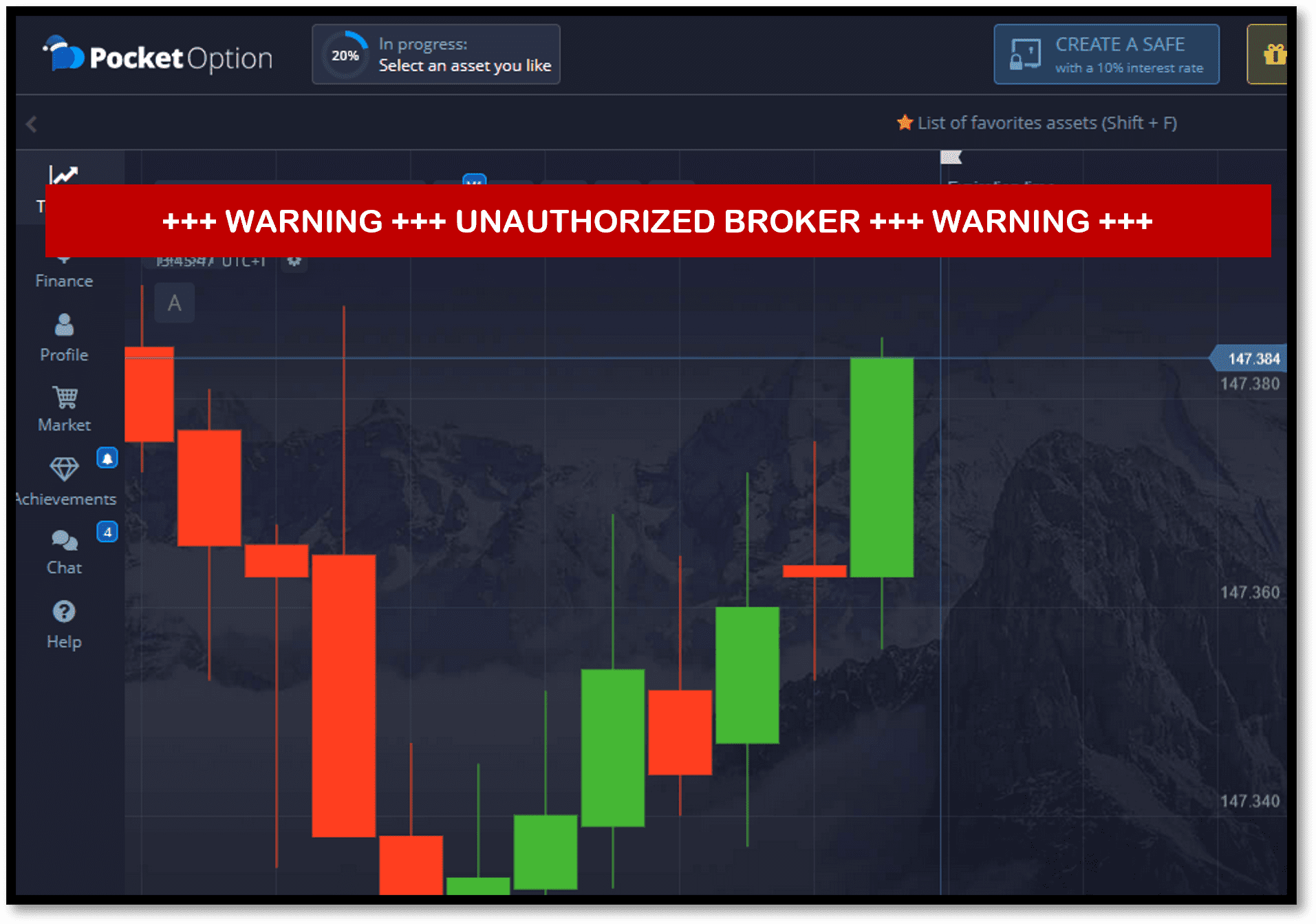 Investor warning against PO Trade and PocketOption offshore broker