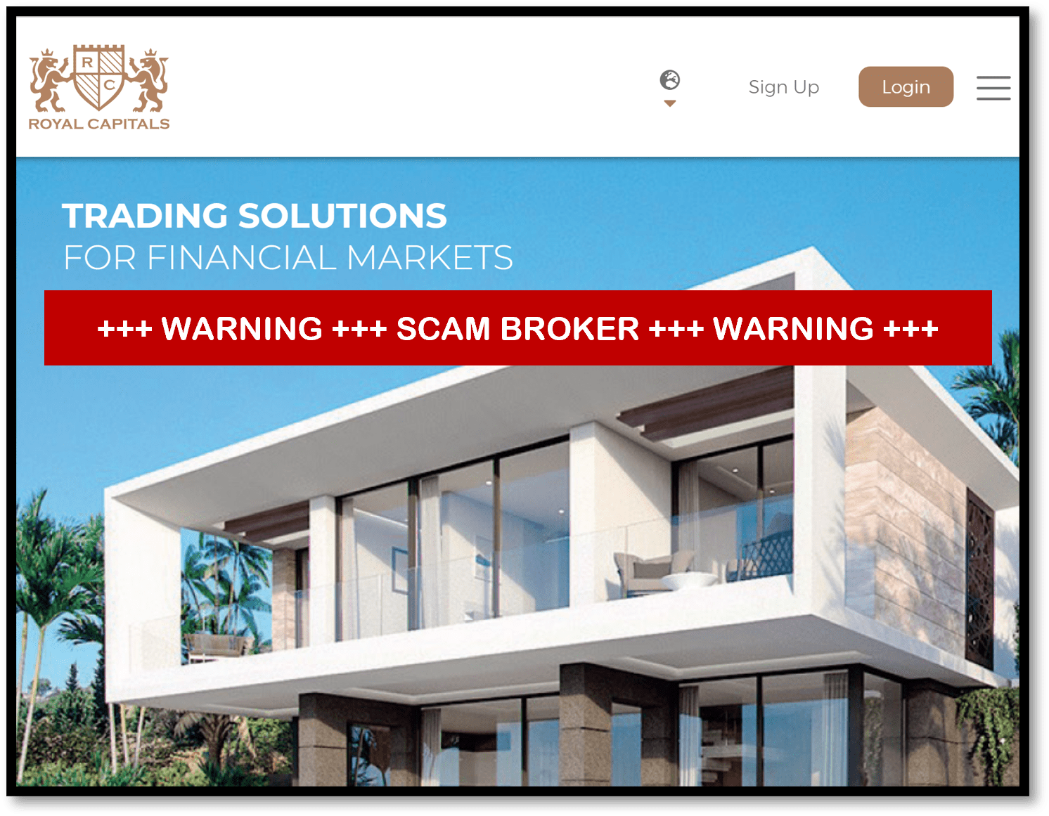 urgent investor warning against Royal Capitals broker scam