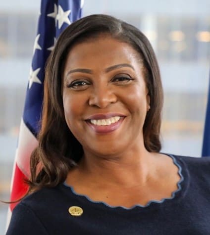 New York State Attorney General
Letitia James