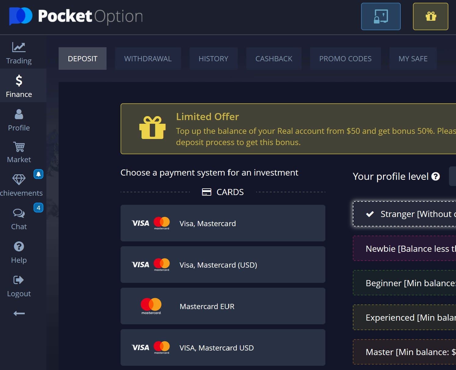 investor warning against Pocketoption and Po Trade