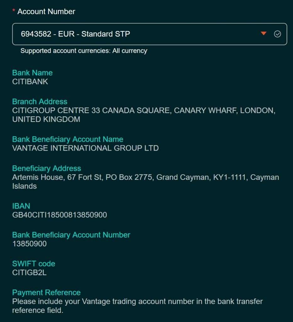 Offshore broker VantageMarkets receives SWIFT payments via Citibank