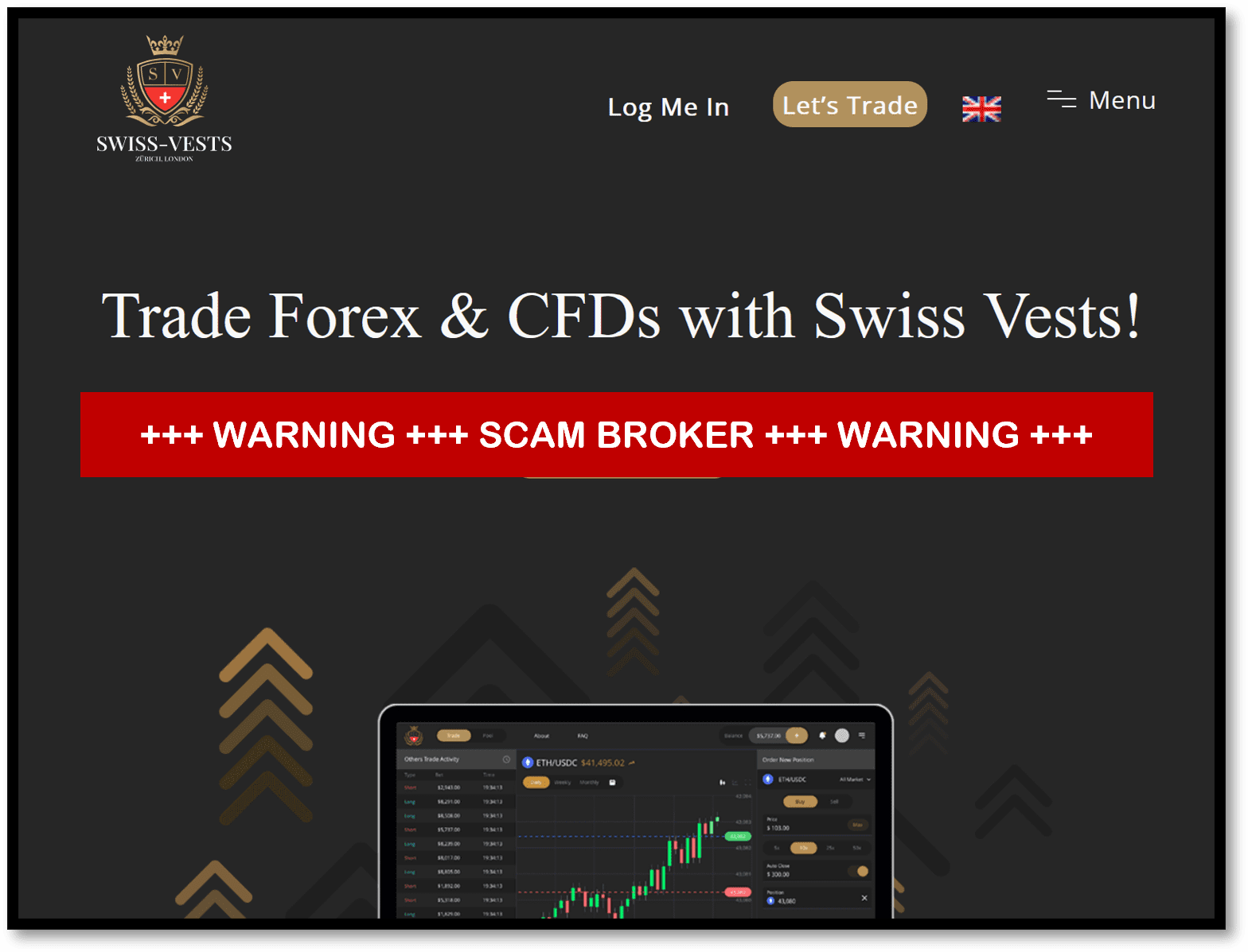 FinTelegram warning against broker scam Swiss Vests