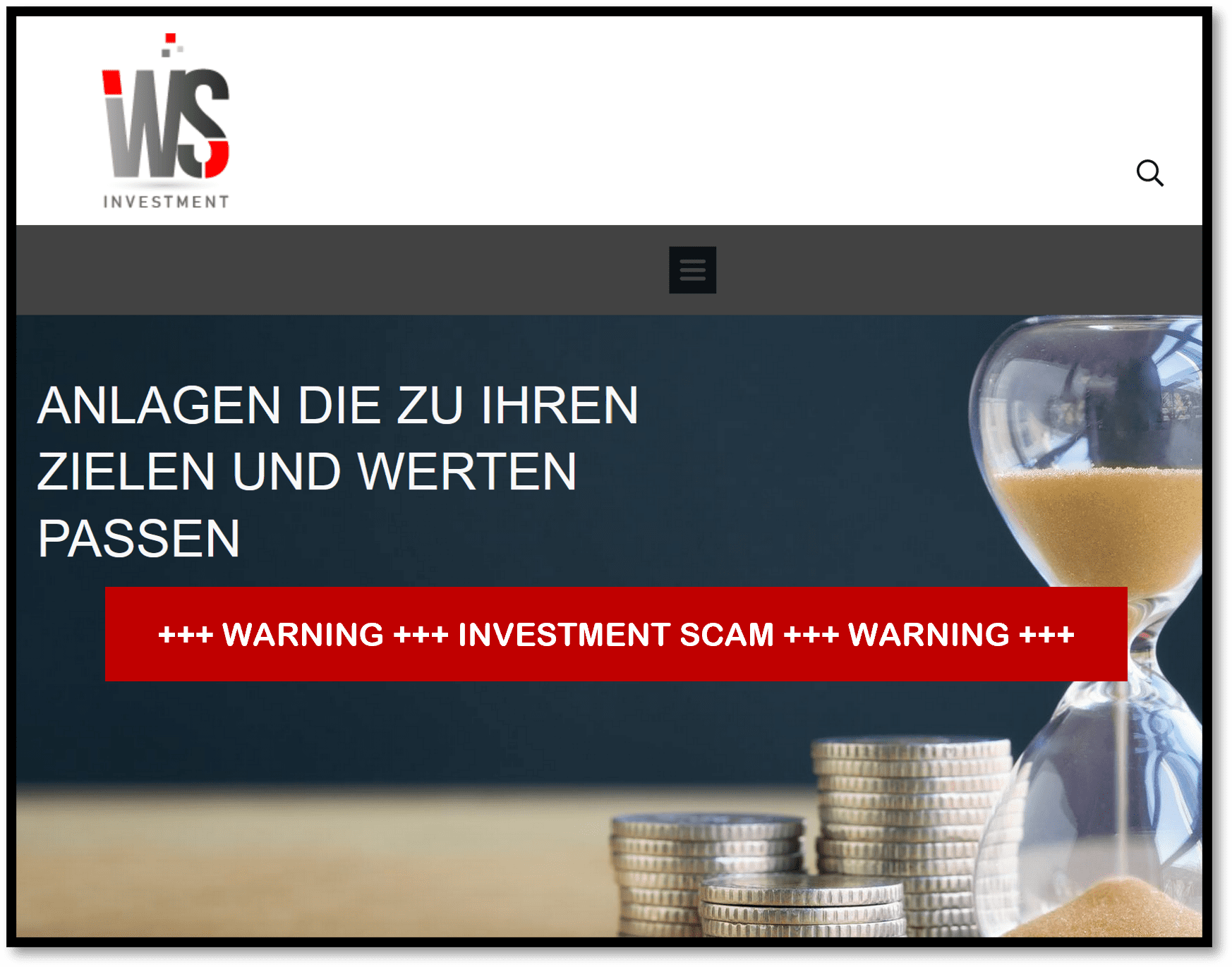 Investor warning against WS Investment Co