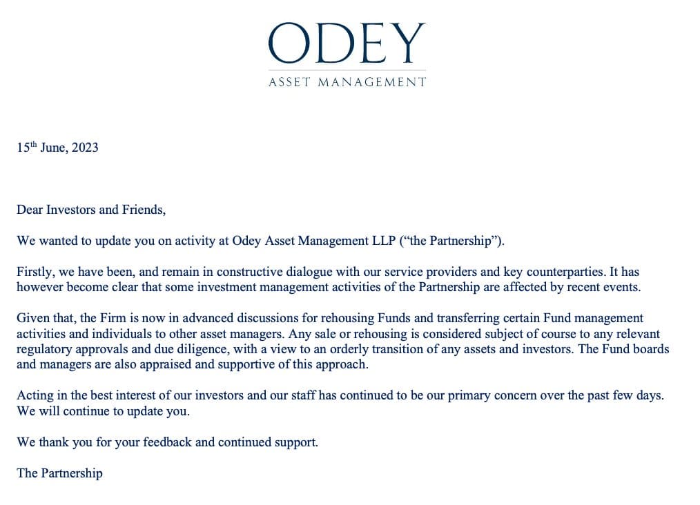 Odey Asset Management in lethal troubles after metoo allegations