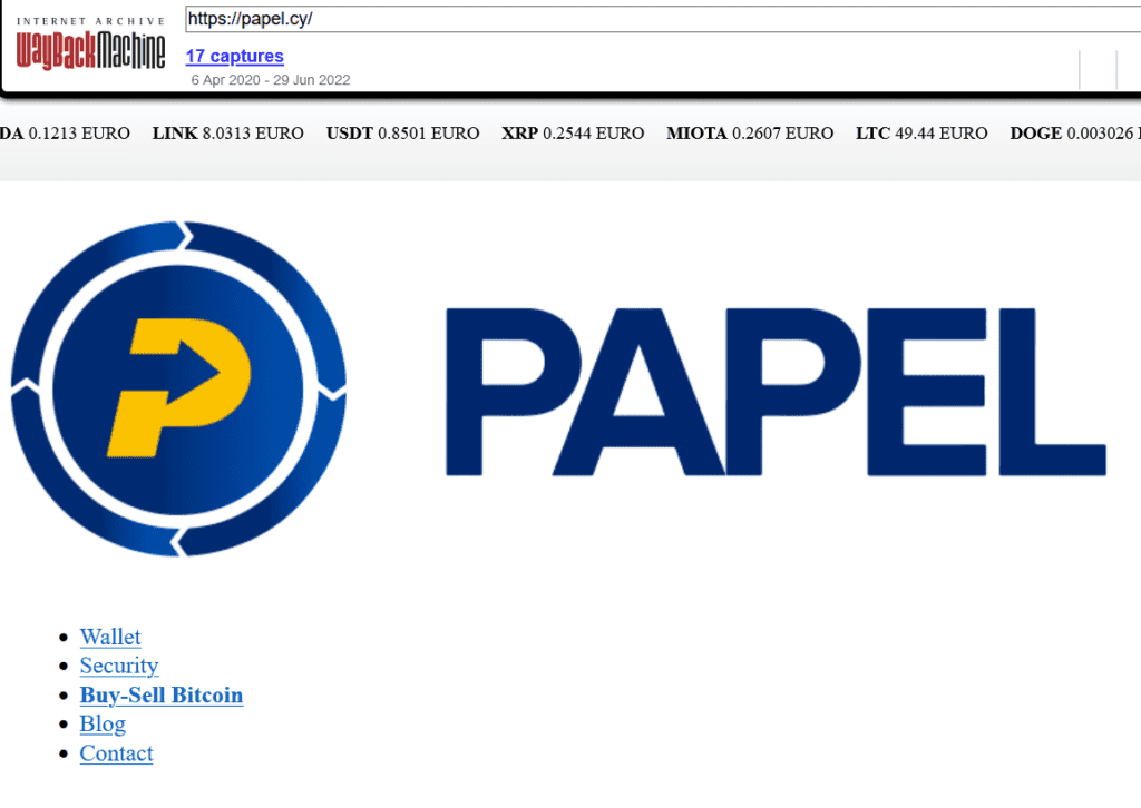 Papel offers bitcoin payment services