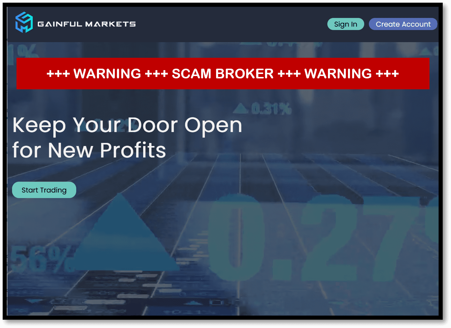 FinTelegram warns against Gainful Markets broker scam