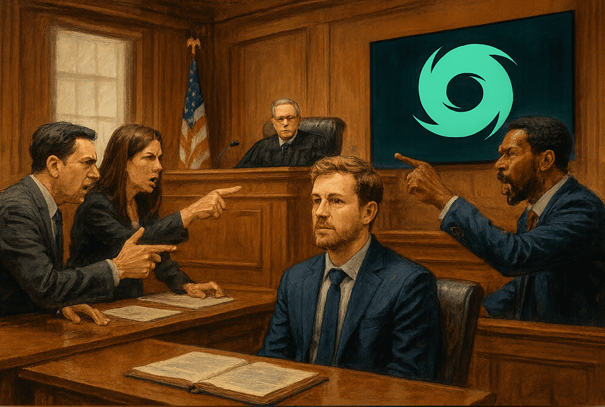 Tornado Cash trial with Roman Storm in court