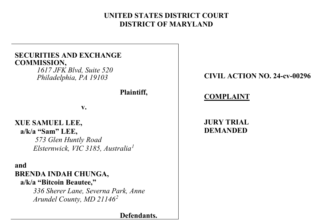 SEC complaint against HyperFund and its masterminds